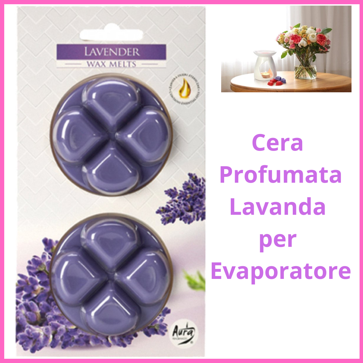 Cera lavanda per diffusori aromi oli evaporatore ambiente bruciatore candela olio candele arredamento casa