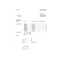 Copriwater Soft-Close Ceramica Catalano "Zero" Bianco Lucido