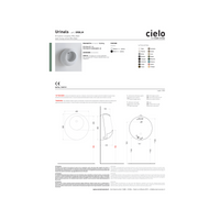 Orinatoio Sospeso Senza Brida Ceramica Cielo "Mini Ball" Bianco Lucido