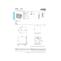 Wc a Terra Ceramica Cielo "Mini-Smile 48" Bianco Lucido