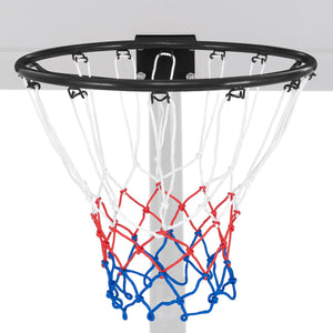 Cerchio da basket da parete con rete antipioggia da 45cm, Cerchio universale da basket per interni ed esterni Nero-Ricreazione outdoor