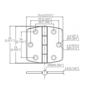 CERNIERA INOX 316 CON COPERTURA
