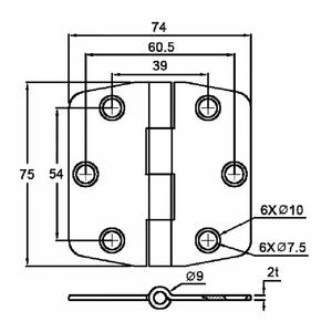 CERNIERA INOX 316 CON COPERTURA