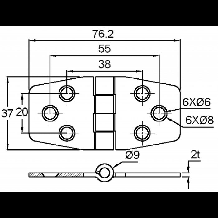 CERNIERA INOX 316 CON COPERTURA