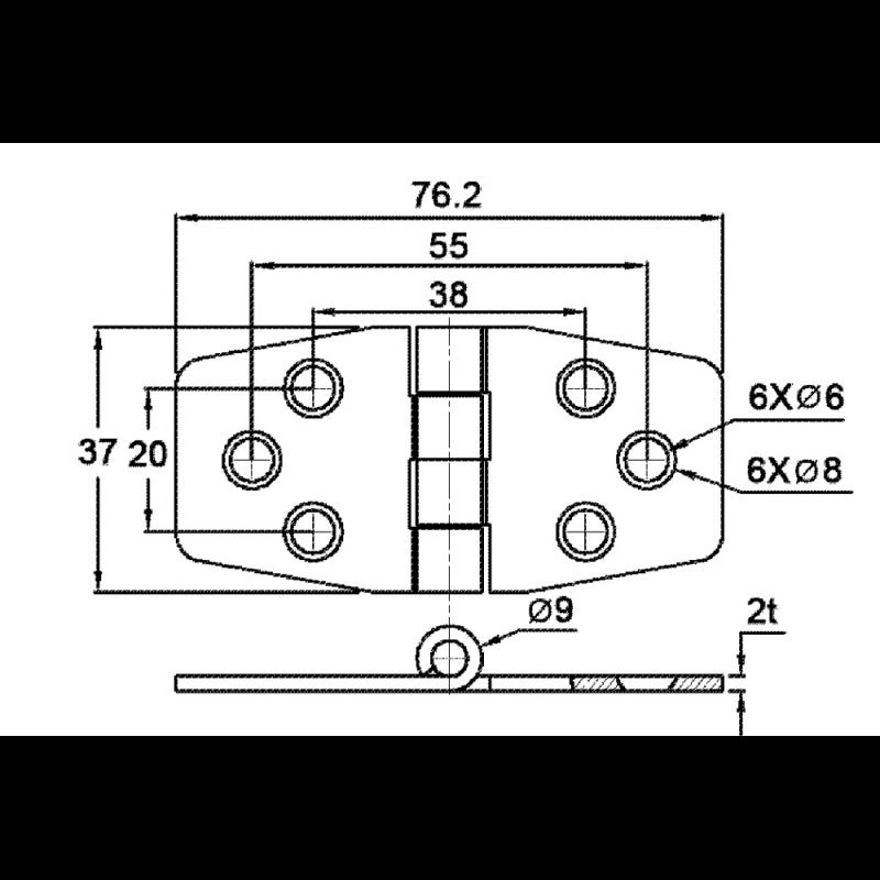 CERNIERA INOX 316 CON COPERTURA