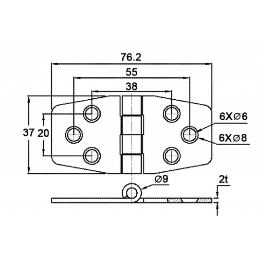 CERNIERA INOX 316 CON COPERTURA