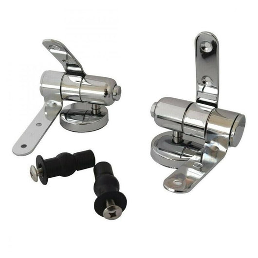 Trade Shop - Cerniere Per Wc Supporti Copriwater Universali Con Chiusura Soft Ammortizzata 79573         