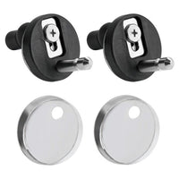 Trade Shop - Cerniere Per Wc Supporti Copriwater Universali Con Chiusura Soft Ammortizzata 79573         