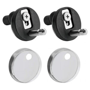 Trade Shop - Cerniere Per Wc Supporti Copriwater Universali Con Chiusura Soft Ammortizzata 79573         