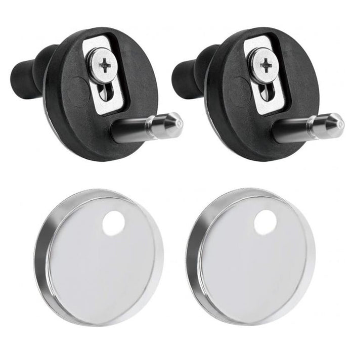 Trade Shop - Cerniere Per Wc Supporti Copriwater Universali Con Chiusura Soft Ammortizzata 79573         