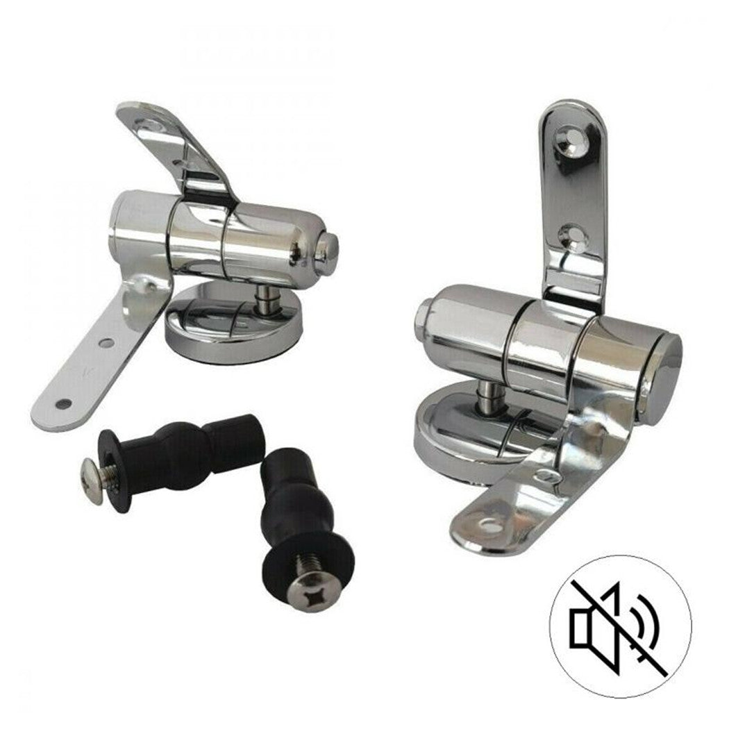 Trade Shop - Cerniere Per Wc Supporti Copriwater Universali Con Chiusura Soft Ammortizzata 79573         