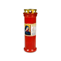 Cero Votivo Luce Eterna Rosso T20 Parapioggia