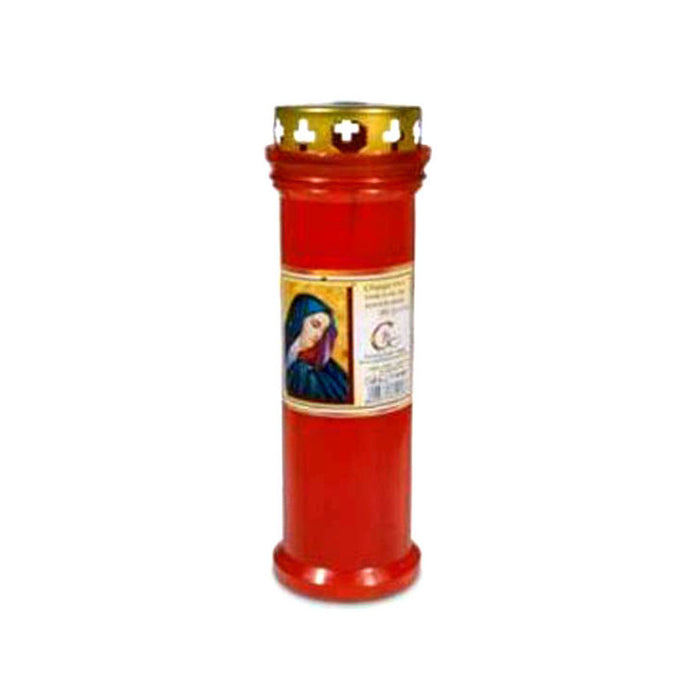 Cero Votivo Luce Eterna Rosso T20 Parapioggia