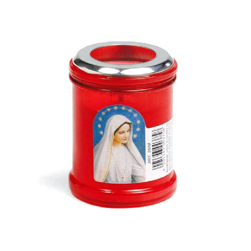 Cero Votivo Luce Eterna Rosso T20