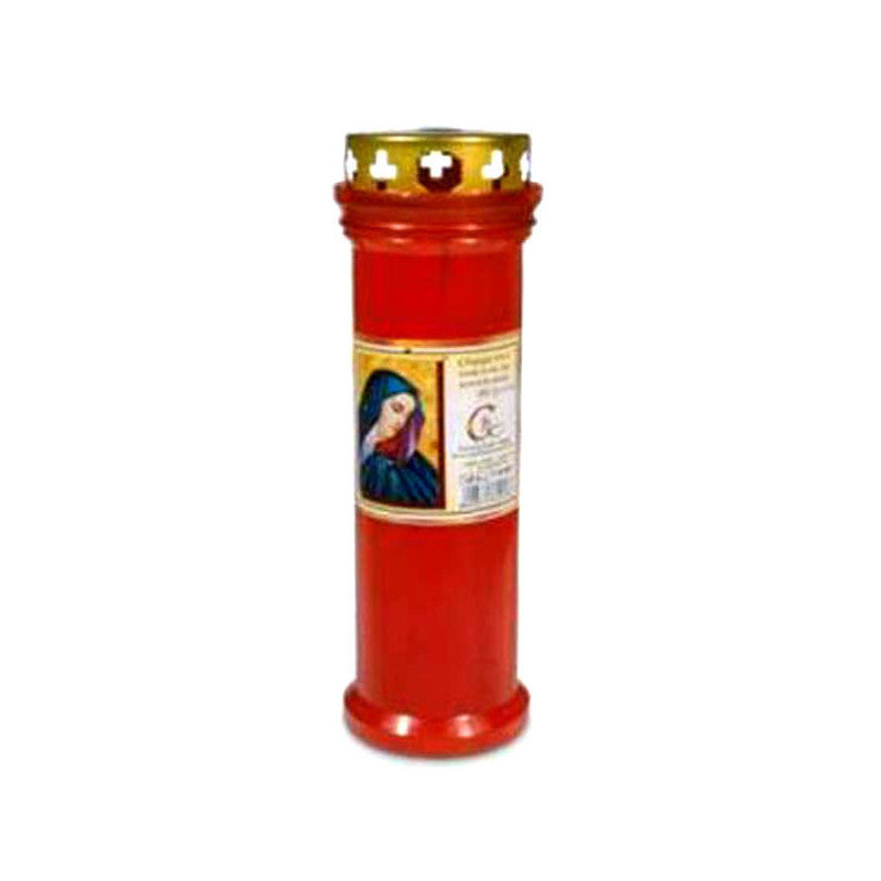 Cero Votivo Luce Eterna Rosso T50 Parapioggia