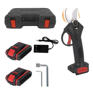 Trade Shop - Cesoia Elettrica Forbice 2 Batterie Da 48v Trincia Rami Professionale Senza Fili         