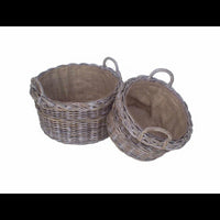 Cesta cloe 1-2 c/m tonda cm57h30/40 c/fodera juta