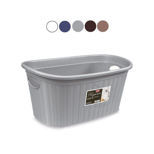 Cesta Elegance Grigio 38X58 H 28 Stefanpl