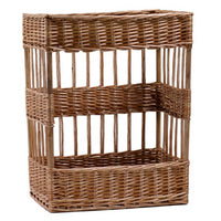 Cesta espositore vimini rettangolare cm38x28h48 - base cm36x26