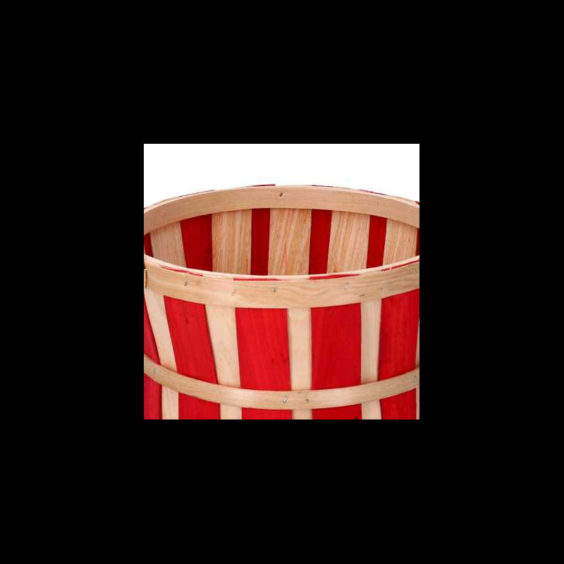 Cesta vimini 1-3 rosso tondo cm ø28h18