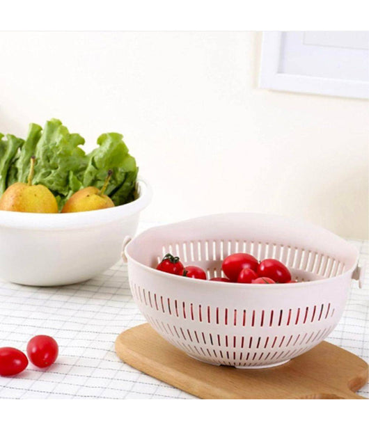 Cestello Rosa Per Lavaggio Verdure Frutta Dim. 30x13 Cm Accessori Cucina         