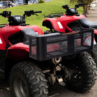 Cestello portapacchi posteriore con design a rete struttura in metallo, Portapacchi universale 104x67x31,5cm Nero-Accessori per veicoli