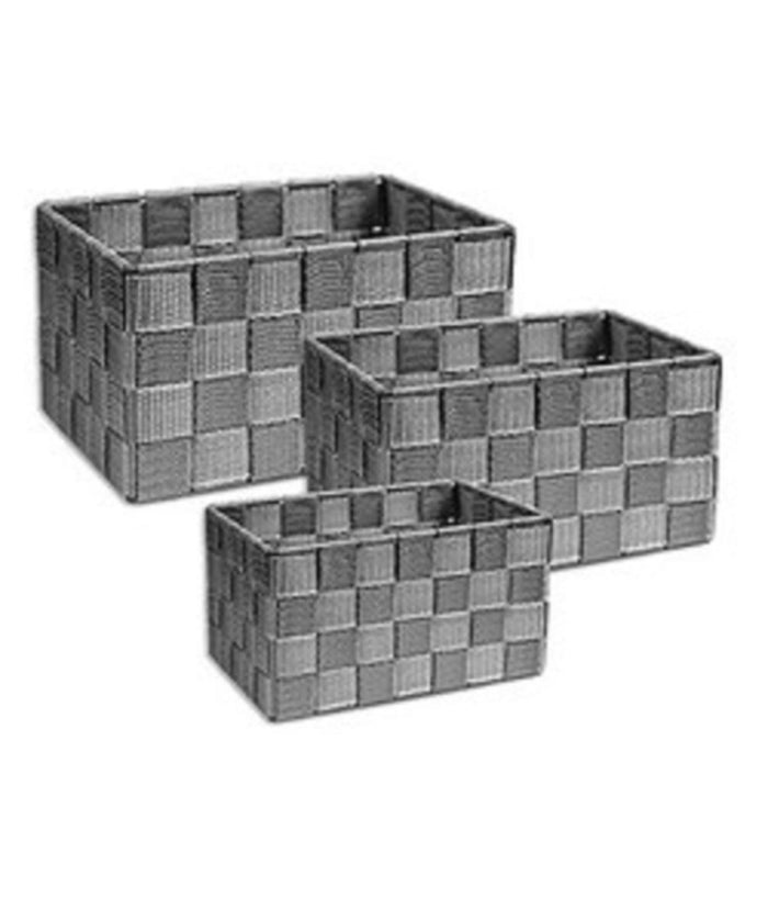 Cestini Tessuto 3 Scatole Organizer Bagno Porta Oggetti Bagnoschiuma Makeup         