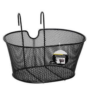 Cestino Anteriore Porta Oggetti Per Bicicletta Universale In Metallo 38x30x20cm         