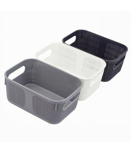 Cestino Cesto Porta Oggetti Organizer Rettangolare Porta Tutto Bagno Casa 79462         