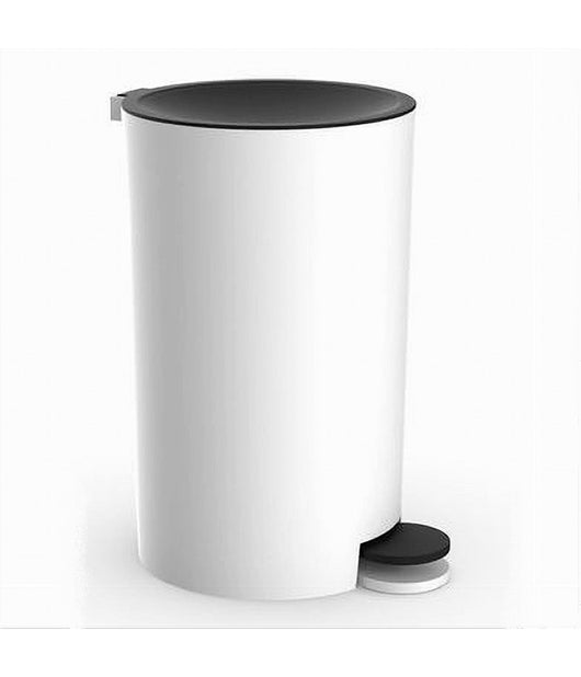 Cestino Pattumiera A Pedale Arredo Bagno Bianco Nero In Plastica Accessori 69769         