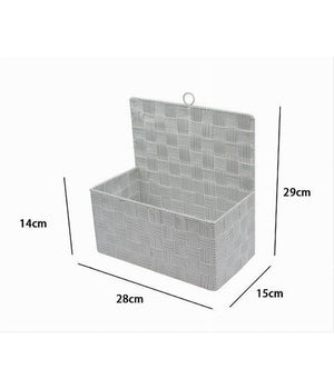 Cestino Porta Oggetti Cesto Tessuto Grigio Chiaro Organizer Multiuso Casa 79090         