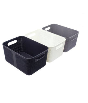 Cestino Porta Oggetti Organizer Rettangolare Cesto Porta Tutto Bagno Casa 79464         