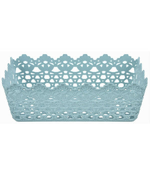 Cestino Porta Tutto Oggetti Plastica Rettangolare 29.8x19.8x9.6cm Multiuso 79472         