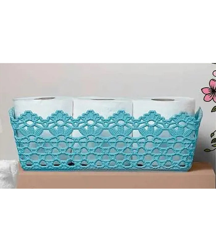 Cestino Porta Tutto Oggetti Plastica Rettangolare 29.8x19.8x9.6cm Multiuso 79472         