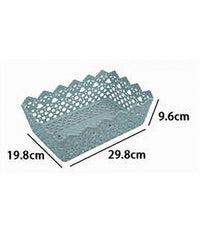 Cestino Porta Tutto Oggetti Plastica Rettangolare 29.8x19.8x9.6cm Multiuso 79472         