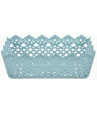 Cestino Porta Tutto Oggetti Plastica Rettangolare 29.8x19.8x9.6cm Multiuso 79472         