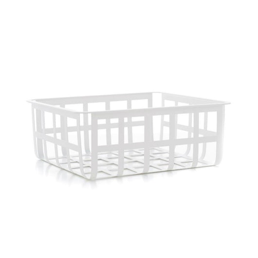 Cestino portaoggetti e decorativo in metallo, dimensioni medie, ZESTA