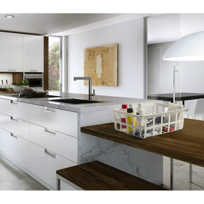 Cestino portaoggetti e decorativo in metallo, dimensioni medie, ZESTA