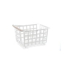 Cestino Portaoggetti in metallo con maniglia per organizzare e abbellire, Semi-grandi, ZESTA