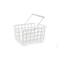 Cestino Portaoggetti in metallo con maniglia per organizzare e abbellire, Semi-grandi, ZESTA