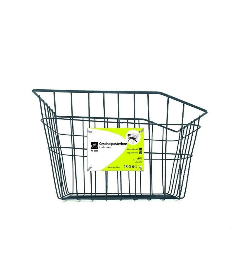 Cestino Portapacchi Posteriore In Alluminio Universale Bici Bicicletta Xc-2639         