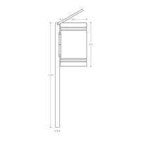 Cestino portarifiuti spazzatura per arredi pubblici ed urbani, scegli se zincato