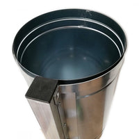 Cestino portarifiuti spazzatura per arredi pubblici ed urbani, scegli se zincato