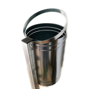 Cestino portarifiuti spazzatura per arredi pubblici ed urbani, scegli se zincato