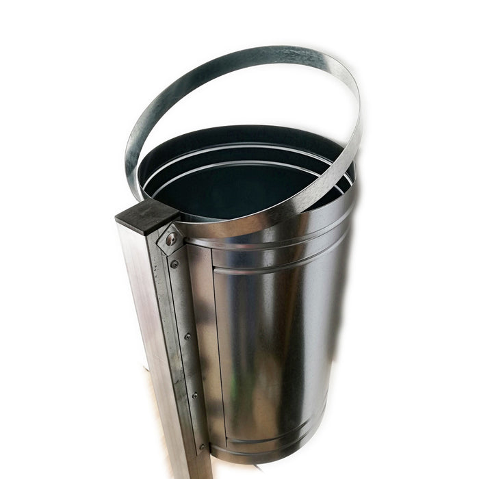 Cestino portarifiuti spazzatura per arredi pubblici ed urbani, scegli se zincato