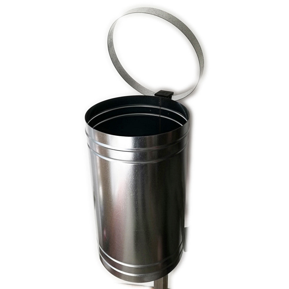 Cestino portarifiuti spazzatura per arredi pubblici ed urbani, scegli se zincato