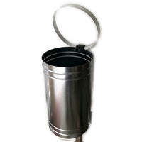 Cestino portarifiuti spazzatura per arredi pubblici ed urbani, scegli se zincato