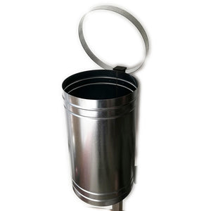 Cestino portarifiuti spazzatura per arredi pubblici ed urbani, scegli se zincato