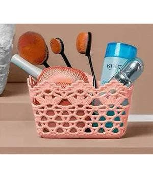 Cestino Portatutto Oggetti Cesto Multiuso Plastica Quadrato 18.2x18.2x11cm 79474         