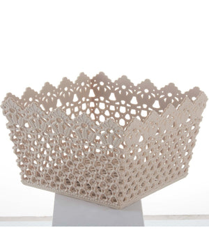 Cestino Portatutto Oggetti Cesto Multiuso Plastica Quadrato 18.2x18.2x11cm 79474         